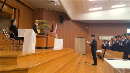 卒業生代表 答辞