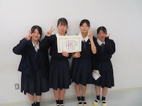 ベスト4を勝ち取った女子チーム