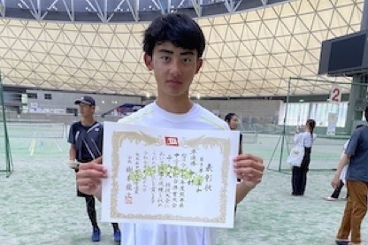 準優勝した中村さん